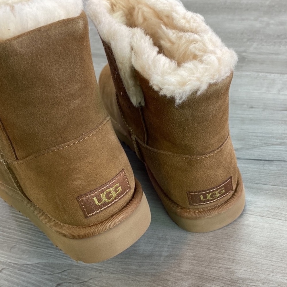 🍁 UGG 🍁 CLASSIC GEM MINI CHESTNUT BROWN BOOTS - Picture 10 of 14